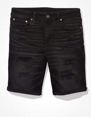 Buy American Eagle Men Blue Air Flex Plus Athletic Denim Short online