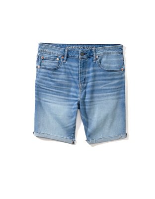 AE AirFlex+ Athletic Fit Denim Short de 9"