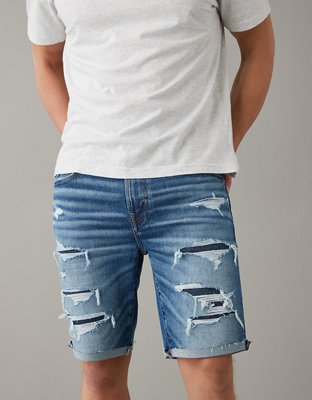 Men's Plus Slim Fit Popper Jean Short