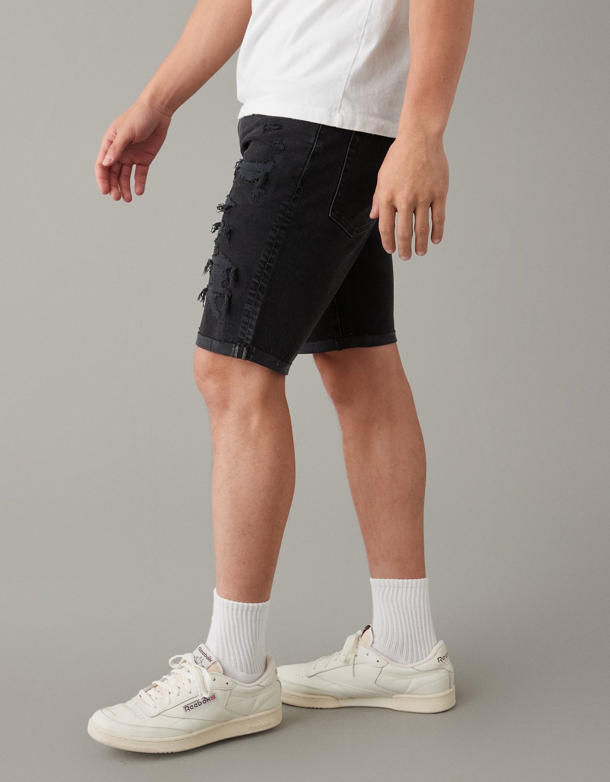 AE 9" AirFlex+ Ultrasoft Patched Denim Short - image 5