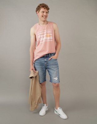 AE 9" EasyFlex Athletic Patched Denim Short