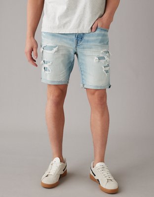 Мужские джинсы American Eagle AE EasyFlex 9" Athletic Patched Denim Short — фото 5