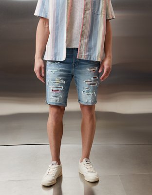 AE Denim Short de 9" con Parches y Motivo de Pride