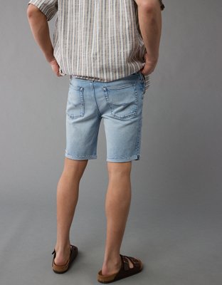 Мужские джинсы American Eagle AE AirFlex+ 9" Ripped Denim Short — фото 2