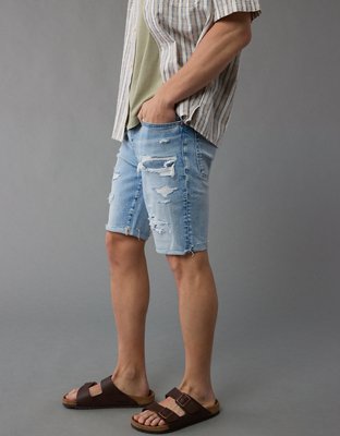 Мужские джинсы American Eagle AE AirFlex+ 9" Ripped Denim Short — фото 5