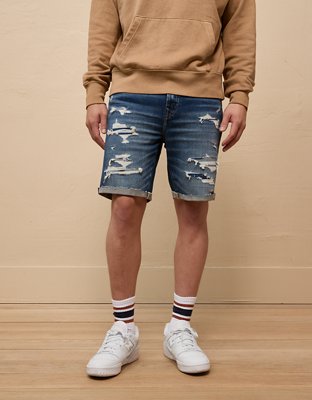 Men s Shorts Denim Cargo Khaki Jorts American Eagle