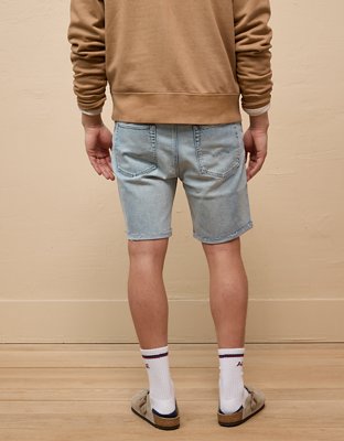 AE AirFlex+ Distressed 9" Denim Short