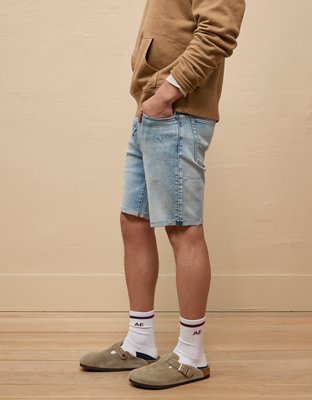AE AirFlex+ Distressed 9" Denim Short