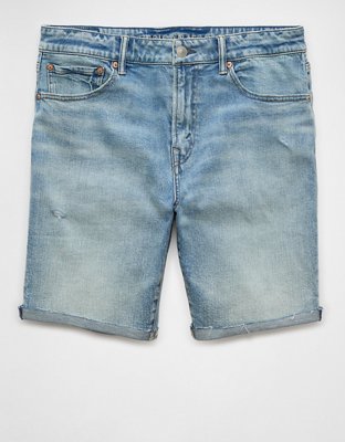 AE 9" AirFlex+ Distressed Denim Short