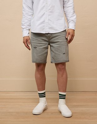 AE 9" AirFlex+ Distressed Denim Short