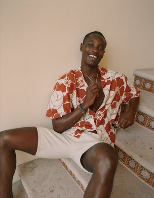 AE 9" EasyFlex Loose Denim Short