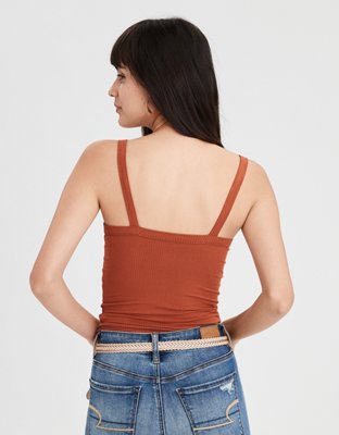 Женские топы American Eagle AE Soft & Sexy Ribbed Long Length Camisole — фото 2