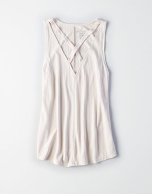 Женские топы American Eagle AE Soft & Sexy Cross-Strap Tank — фото 3