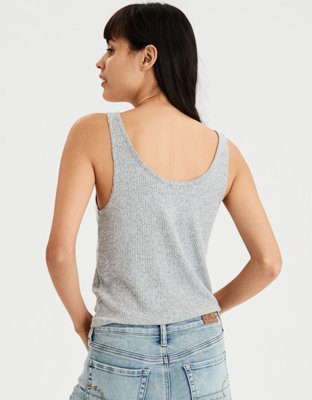 Женские мягкие игрушки American Eagle AE Plush Notch Front Tank Top — фото 2