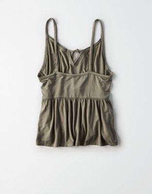 Женские топы American Eagle AE Soft & Sexy Tassel Tie Top — фото 4