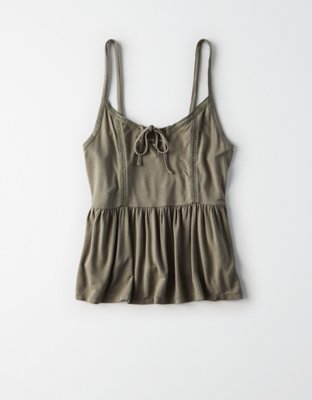 Женские топы American Eagle AE Soft & Sexy Tassel Tie Top — фото 3
