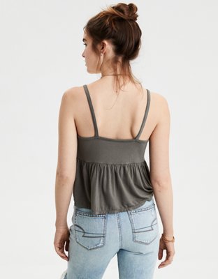 Женские топы American Eagle AE Soft & Sexy Tassel Tie Top — фото 2