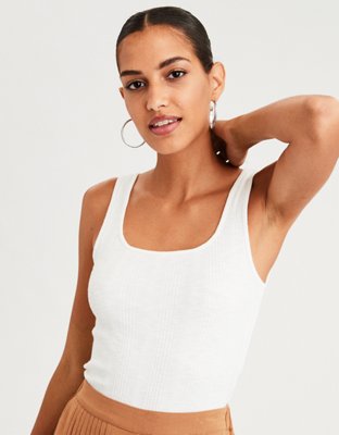 AE Square Neck Ribbed Tank