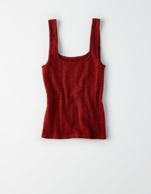 AE Square Neck Ribbed Tank