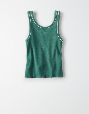 AE Contrast Cropped Tank Top