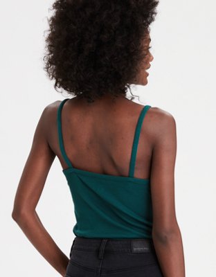 Женские топы American Eagle AE Striped Square Neck Tank Top — фото 2