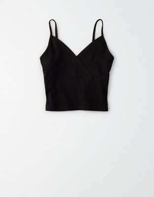 Женские топы American Eagle AE Wrap Front Crop Top — фото 3