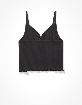 Женские топы American Eagle AE Henley Crop Cami — фото 4