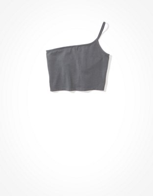 Женские топы American Eagle AE One Shoulder Tank Top — фото 3