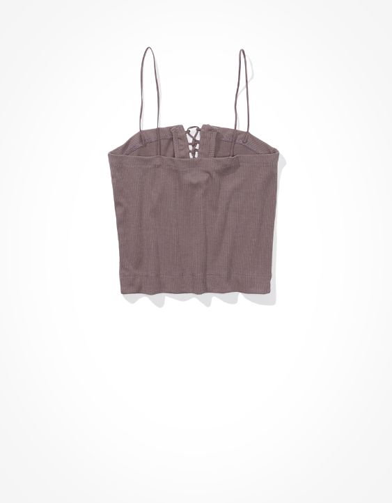 AE Lace Up Bungee Tank Top
