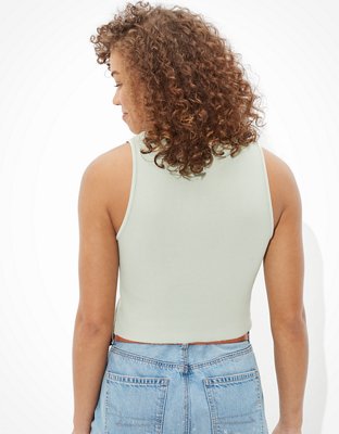 AE Cropped High Neck Tank Top
