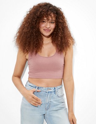 AE Cropped Wide Strap Cami