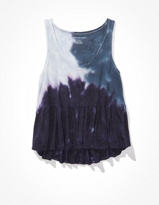 Женские топы American Eagle AE V-Neck Peplum Tank Top — фото 3