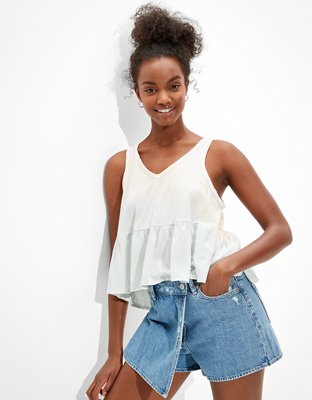 American eagle store peplum top