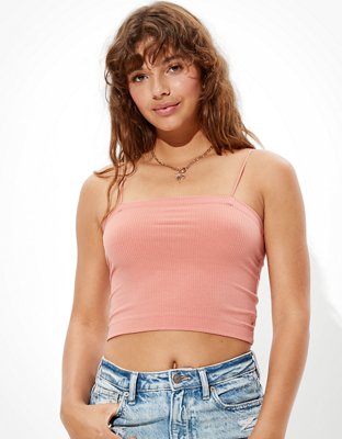 AEO Smocked Tube Top, Black American Eagle Outfitters, 57% OFF