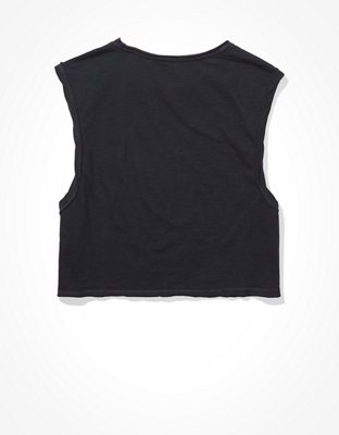 AE Twist-Sleeve Muscle Tank Top