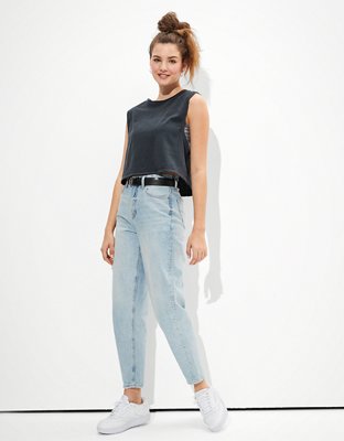 Женские топы American Eagle AE Twist-Sleeve Muscle Tank Top — фото 4
