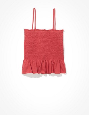Женские топы American Eagle AE Smocked Tube Top — фото 4