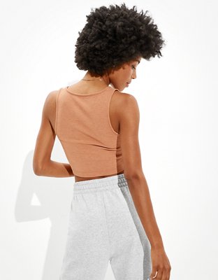 Женские топы American Eagle AE V-Neck Crop Tank — фото 2