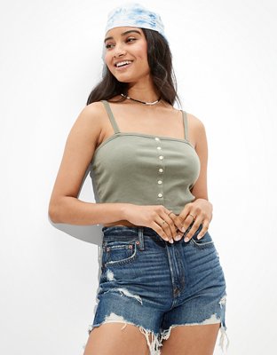 AE Top Crop con botones