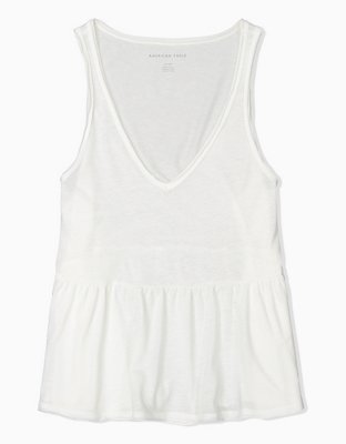 AE V-Neck Peplum Tank Top