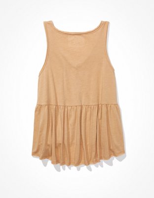 AE V-Neck Peplum Tank Top