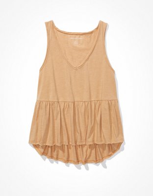 AE V-Neck Peplum Tank Top