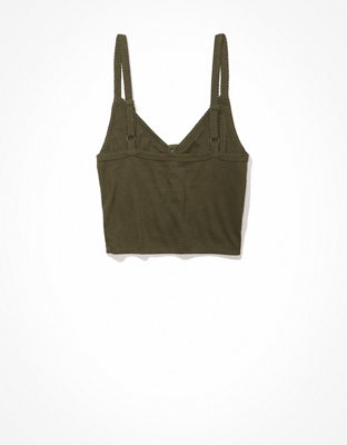 AE Cropped Henley Cami