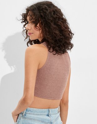 Женские топы American Eagle AE Soft & Cozy High-Neck Tank Top — фото 2