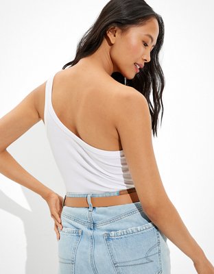 AE One-Shoulder Crop Tank Top