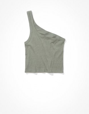 Женские топы American Eagle AE One-Shoulder Crop Tank Top — фото 4