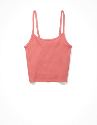AE Pointelle Crop Cami