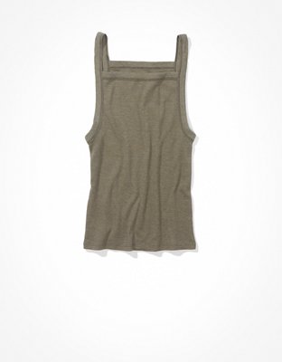 Женские топы American Eagle AE Square-Neck True Tank — фото 3