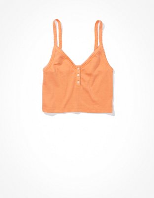 AE Cropped Henley Cami