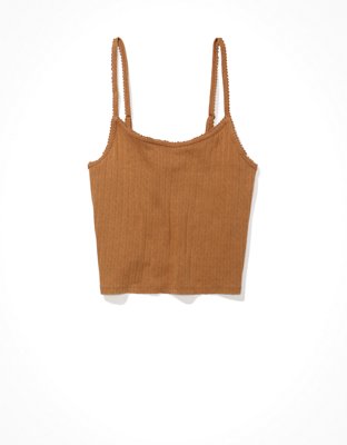 AE Pointelle Crop Cami